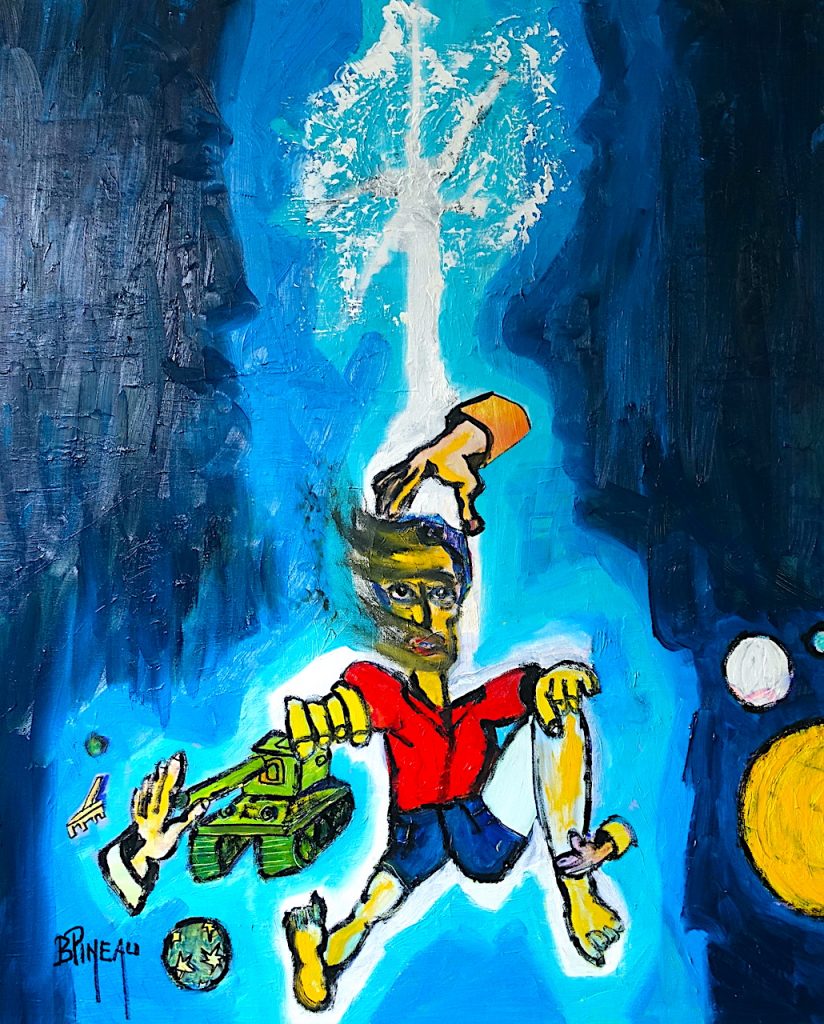 H113F40 Enfances et avenir ---===--- L'environnement des enfants est, en occident, encombré de jouets inutiles et souvent guerriers. Il y a de multiples interdits inadaptés mais l'essentiel est oublié : le respect du vivant et de la nature. Les animaux ne sont pas des jouets. Les armes, même en plastique, ne sont jamais innocentes. Quand la spiritualité est absente ou négligée dans la vie des parents, l’avenir des enfants est un danger pour les autres.