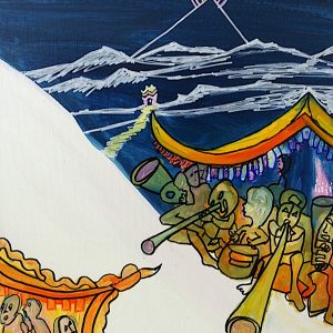H138P20 Musiques aux sommets -=- Ces musiques sacrées qui nous transportent aux sommets et aux limites humaines. En particulier, les musiques jouées dans les temples tibétains ou les Bhajans chantés en Inde dans les cérémonies quotidiennes de dévotions au Gange.