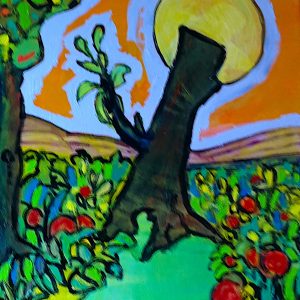 H211P20 Souches 2/2 -=- Quand on observe une brindille sortir d’une souche d’arbre, on souffre. La vie essaye tout pour nous éviter la catastrophe. La nature s’efforce de toujours renaître, de réparer, de survivre. Mais nous sommes sourds, aveugles et surtout mal comprenants.
