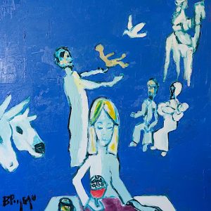 H253F25 Né Jésus ---===--- Jésus est probablement né au printemps. Et son "cousin", Jean le Baptiste, avec ses parents, sont venus à sa naissance. Les présents des rois mages sont pris en compte par Marie qui assume son incroyable responsabilité. Joseph exprime le lâcher prise et la confiance.