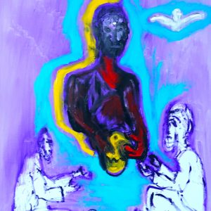 H354F30 Emmaüs, apparition aux disciples ---===--- « Notre Père, ne nous soumet pas à la tentation et délivre nous du mal. » Dans l’au-delà, le Christ continue sa mission de protection. « Je ne suis pas venu pour abolir mais pour accomplir ».