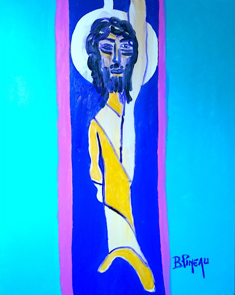 H355F30 L’Ascension ---===--- Après 40 jours suivant la première apparition, un jeudi, vient le moment de l’ascension du Christ vers le Père éternel. Jésus n’abandonne pas les hommes et Dieu leur envoie l’Esprit Saint dix jours après lors de la Pentecôte.