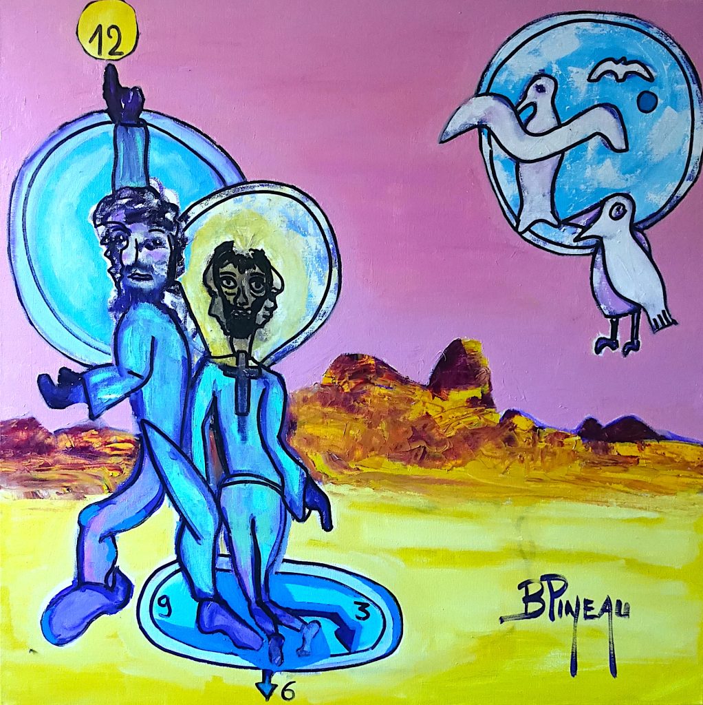 H362C90 Au centre du temps ---===--- Le fils de Dieu peut se manifester à n’importe quelle époque et sous n’importe quelle apparence. Ses apparitions sont donc hors du temps et de l’espace, Il est au centre du temps. Ainsi les évangiles décrivent la naissance et la petite enfance de Jésus, jusqu’à 9 ans environ. Puis il réapparaît environ 20 ans après (estimation très approximative), pour son baptême par Jean Le Baptiste. Que s’est il passé pendant cette longue période de 20 ans ? Humblement, je dirais qu’il ne faut pas attribuer au Christ nos limites et nos limitations humaines. Ainsi, il a pu « s’absenter » pendant cette longue période, la sachant peut-être sans intérêt spirituel. Je rajouterais que Jésus est, bien entendu omniscient et omniprésent. De fait, il sait tout, il n’a rien à apprendre par nature et ne peut pas avoir de maîtres. Il nous enseigne. Jésus s’applique à respecter les prophéties qu’Il a Lui-même inspirées. « Je ne suis pas venu pour abolir mais pour accomplir ».