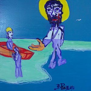 H359F30 Pêcheurs d’hommes ---===--- « André, Simon, suivez Moi !” De pêcheurs vous deviendrez pêcheurs d’hommes. Omniscient, Jésus sait qu’en les appelant à devenir disciples puis apôtres, il leur demande un grand sacrifice. Il sait toutes les souffrances mais aussi toutes les joies spirituelles de leurs missions divines à venir.